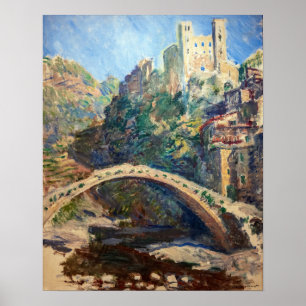 Póster Obra de Claude Monet - El Castillo de Dolceacqua