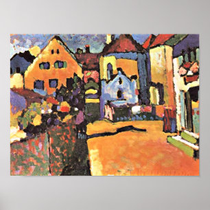Póster Obra de Kandinsky, Grungasse en Murnau,