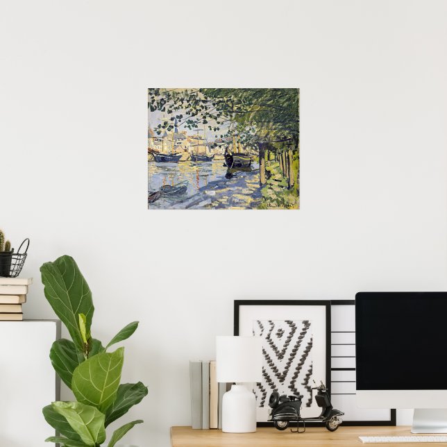 Póster Obra de Monet, Sena en Rouen, (Oficina en casa)