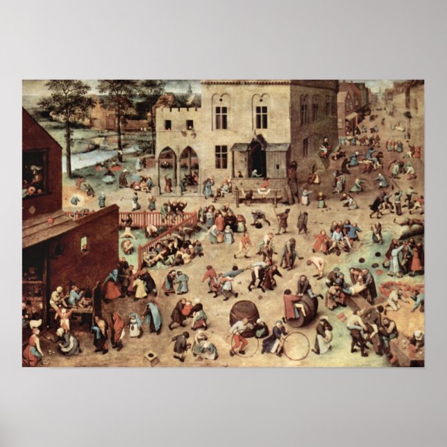 Póster Obra de Pieter Bruegel-Child (Frente)