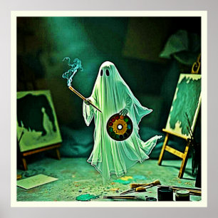 Póster Obra maestra de la fantasía de un artista fantasma