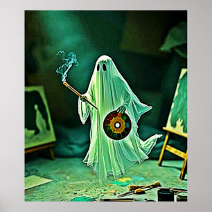 Póster Obra maestra de la fantasía de un artista fantasma