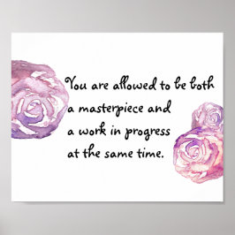 Póster Obra maestra y trabajo en curso