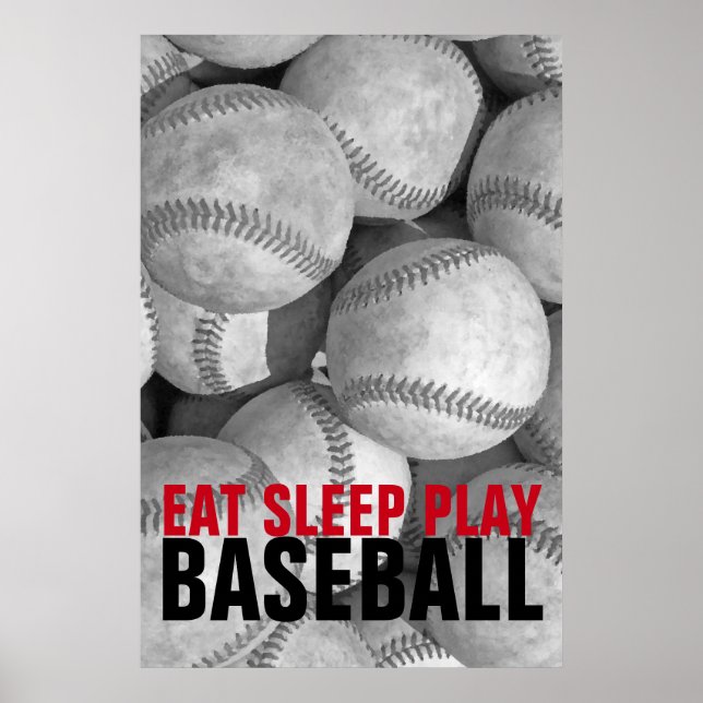 Póster Obra única de béisbol para jugar al sueño (Frente)