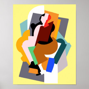 Póster Obra vintage abstracta de los años 20