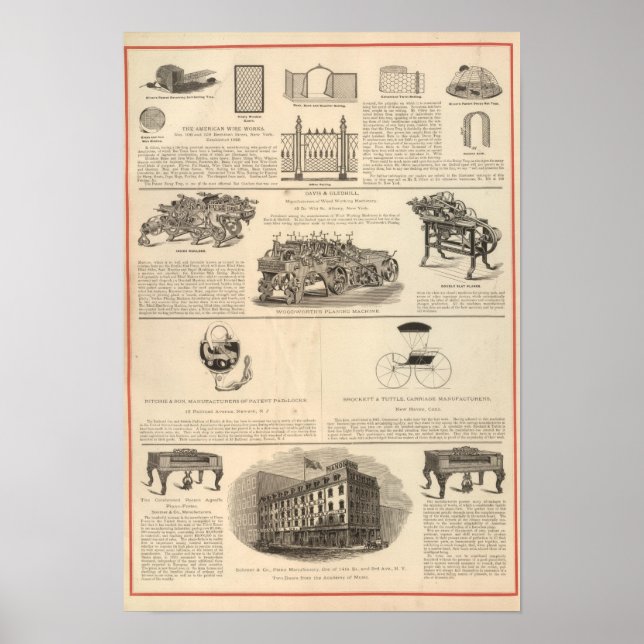 Póster Obras de cable estadounidense (Frente)