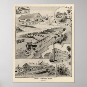 Póster Obras de la compañía Goodell, Antrim, NH
