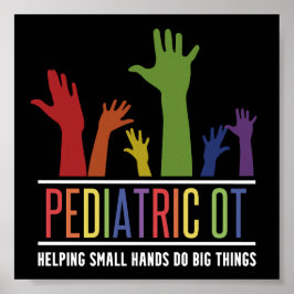 Póster Obras pediátricas Ocupacionales Terapéuticas