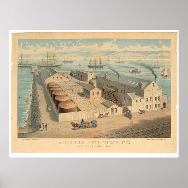 Póster Obras petrolíferas del Ártico, San Francisco, CA.  (Frente)