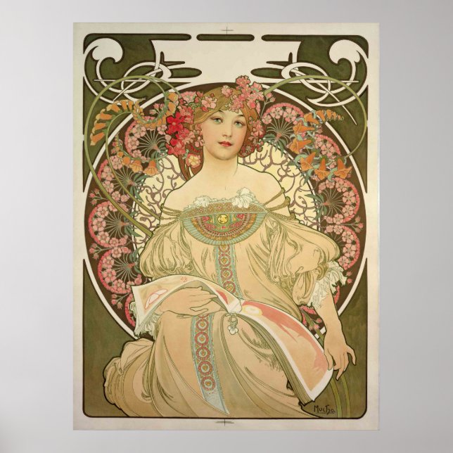 Póster Obraz 1897 de Alfons Mucha - (Frente)