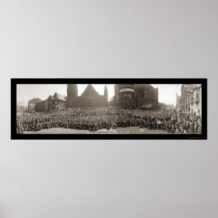 Póster Obreros mineros Cleveland Foto 1919