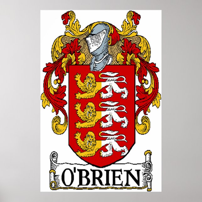 Póster O'Brien Coat of Arms Print (Frente)