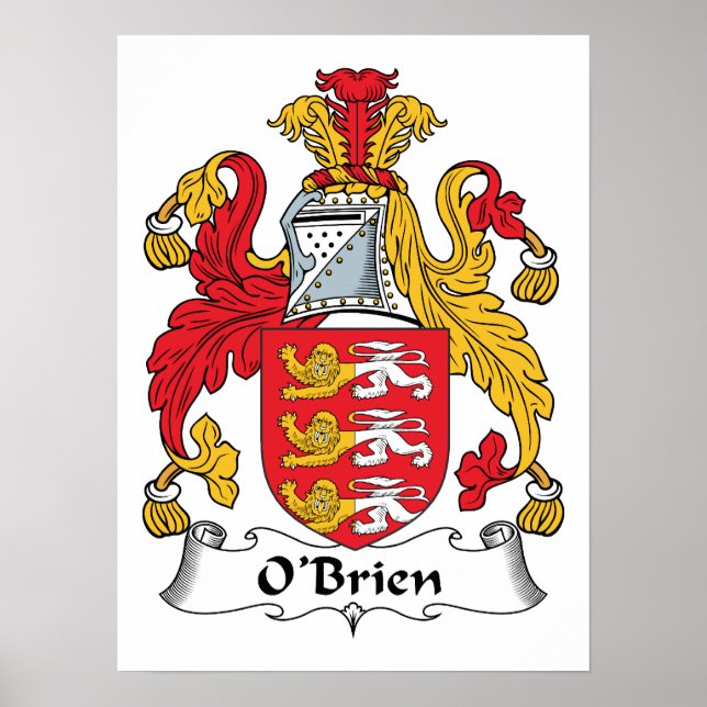 Póster O'Brien Family Crest (Frente)