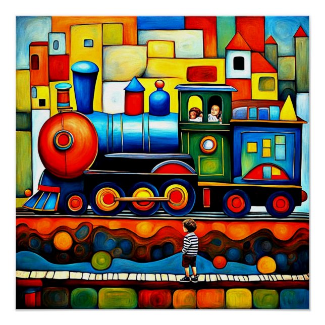 Póster Observación del tren 2 (Anverso)