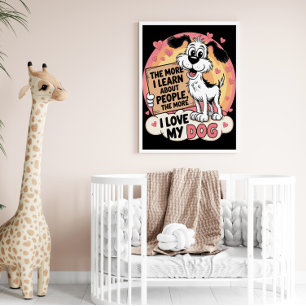 Póster Observación humana de preferencia canina