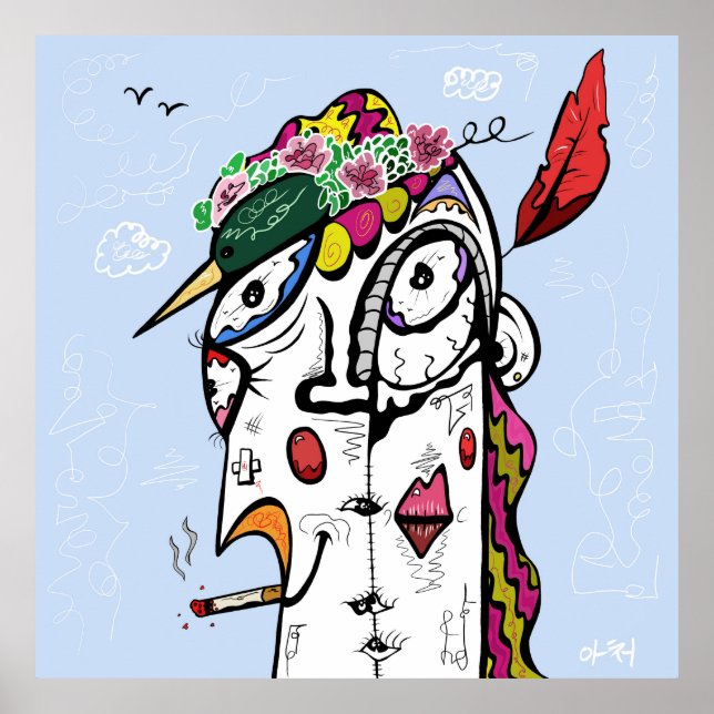 Póster Observador de aves (Frente)