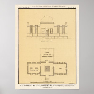 Póster Observatorio astronómico, Ogden, Utah