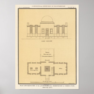 Póster Observatorio astronómico, Ogden, Utah