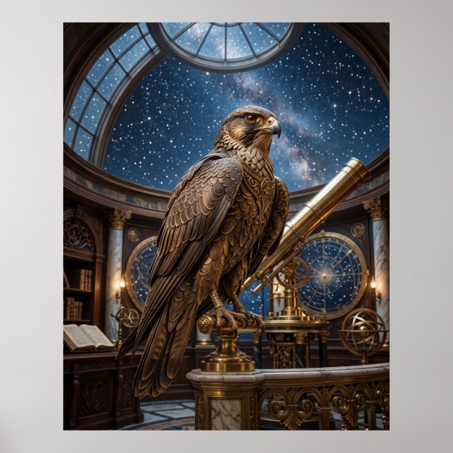Póster Observatorio Bronze Falcon (Frente)