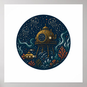Póster Observatorio de Mareas Submarino de Aguas Profunda