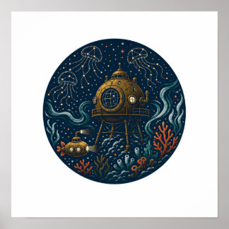 Póster Observatorio de Mareas Submarino de Aguas Profunda