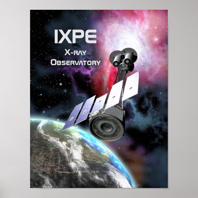 Póster Observatorio de rayos X IXPE (Frente)
