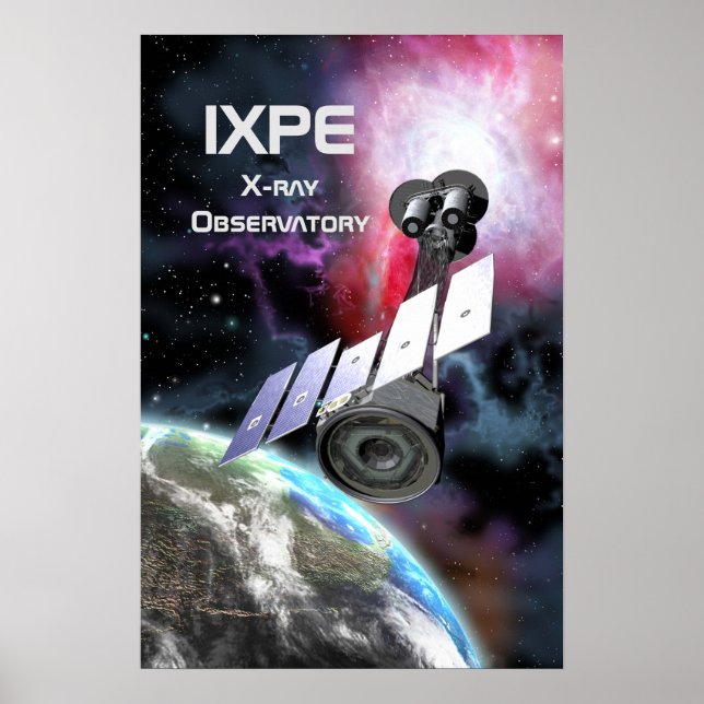 Póster Observatorio de rayos X IXPE (Frente)