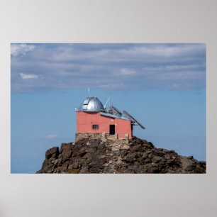 Póster Observatorio en las montañas de Sierra Nevada