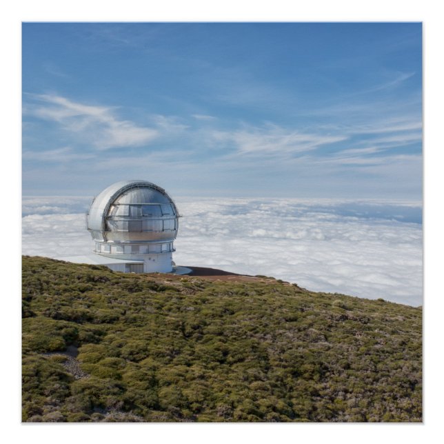Póster Observatorio La Palma (Anverso)