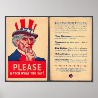 Póster Observe lo que dice Poster