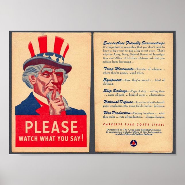 Póster Observe lo que dice Poster (Frente)