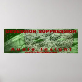 Póster "Obsession Suppression" 36"x12" (90cm x 30cm)