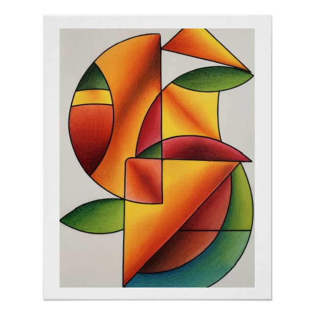 Póster "Obstsalat" in Formen (Anverso)