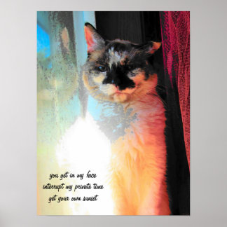 Póster Obtén tu propia puesta de sol Haiku