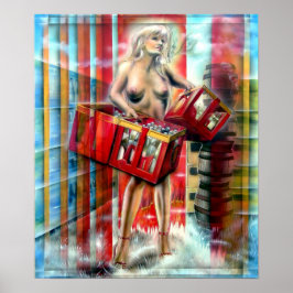 Póster obtener algo... imprenta, druck, kunstdruck, poste