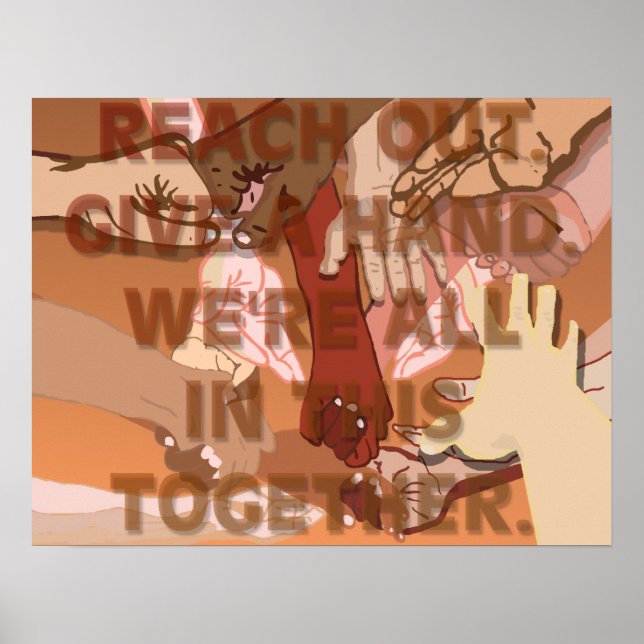 Póster Obtener una mano (Frente)