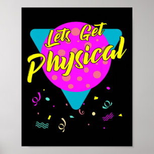 Póster Obtengamos gimnasio físico Gym Totalmente Rad 80