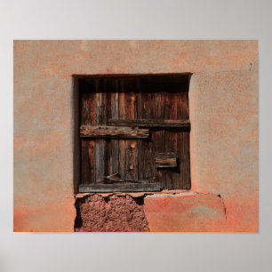 Póster Obturadores de madera en Adobe House