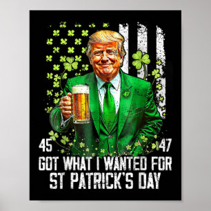 Póster Obtuve Lo Que Quería Para El Día De Los Patrocinad
