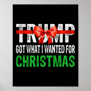 Póster Obtuve Lo Que Quería Para Navidades - Trump Ganó 2