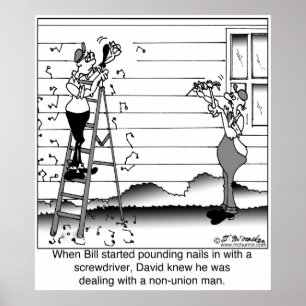 Póster Obviamente no un hombre de la unión