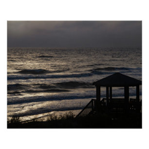 Póster OBX de ondas luminosas lunares