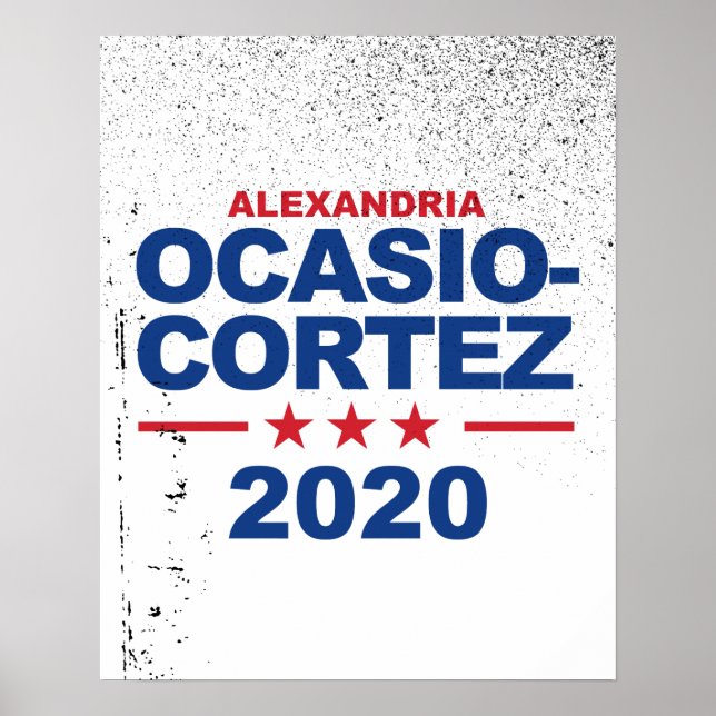 Póster Ocasio-Cortez 2020 (Frente)
