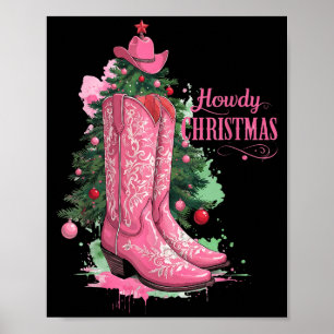 Póster Occidental, Cómo está Navidad y árbol, Nk bota de