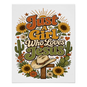 Póster Occidental De Pared Solo Una Chica Que Ama 