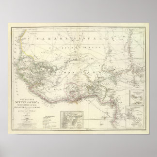 Póster Occidente de MittelAfrica - África Central Occiden