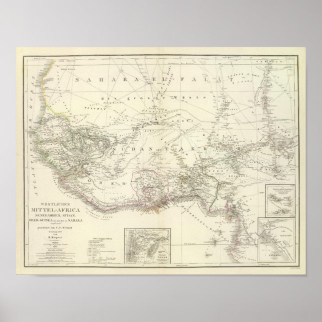 Póster Occidente de MittelAfrica - África Central Occiden (Frente)