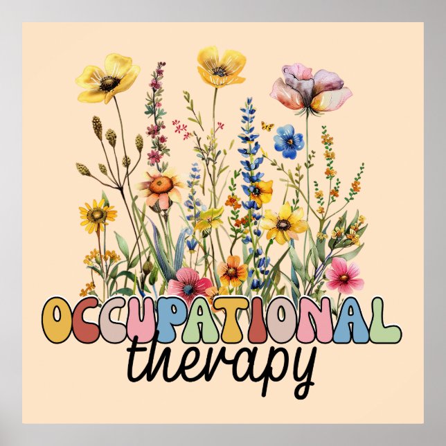 Póster Occupational Therapy COTA Physical Therapist (Frente)