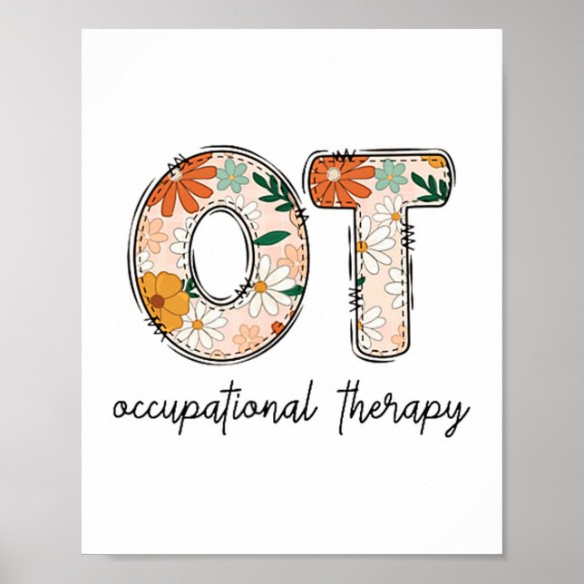 Póster Occupational Therapy Ot Therast Ot Month  (Frente)
