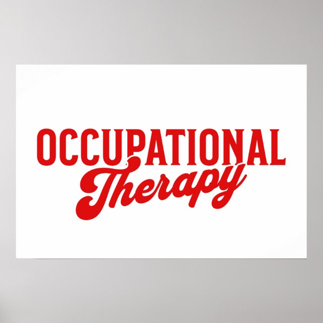 Póster Occupational Therapy OTA Heathcare (Frente)